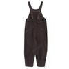 Herbst und Winter Gewaschener Cord Latzhose Damen Fette Schwester Süß Gerade Einfarbig Mehrere Taschen Lässiger Jumpsuit
