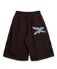 BOUNDARY Double-Tuck Classic Logo Backpack Patch Bermuda Shorts [Brown]