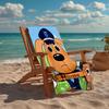 Custom Name Ultra-Soft Beach Towel with Sheriff Labrador Theme,Ideal for Pool - Camping, Diving - Perfect Travel Essential, Vibrant Beach Towel.