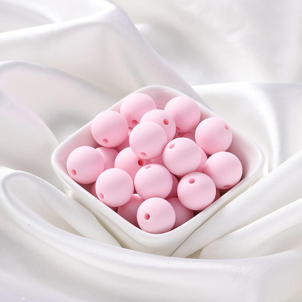 20Pcs/Lot 14mm Round Matte Acrylic Frosted Beads Loose Spacer Beads For Jewelry Making DIY Bracelet Necklace Accessories