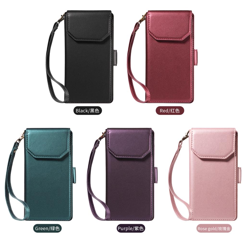 Luxury Magnetic Card Solt Wallet Flip Leather Phone Case For Samsung S26 Ultra S25 Plus S24 A16 A37 A57 A07 A17 Book Strap Cover