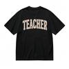 Women's Breathable Classic T-Shirt Teacher Theme with Colorful Flowers Tee