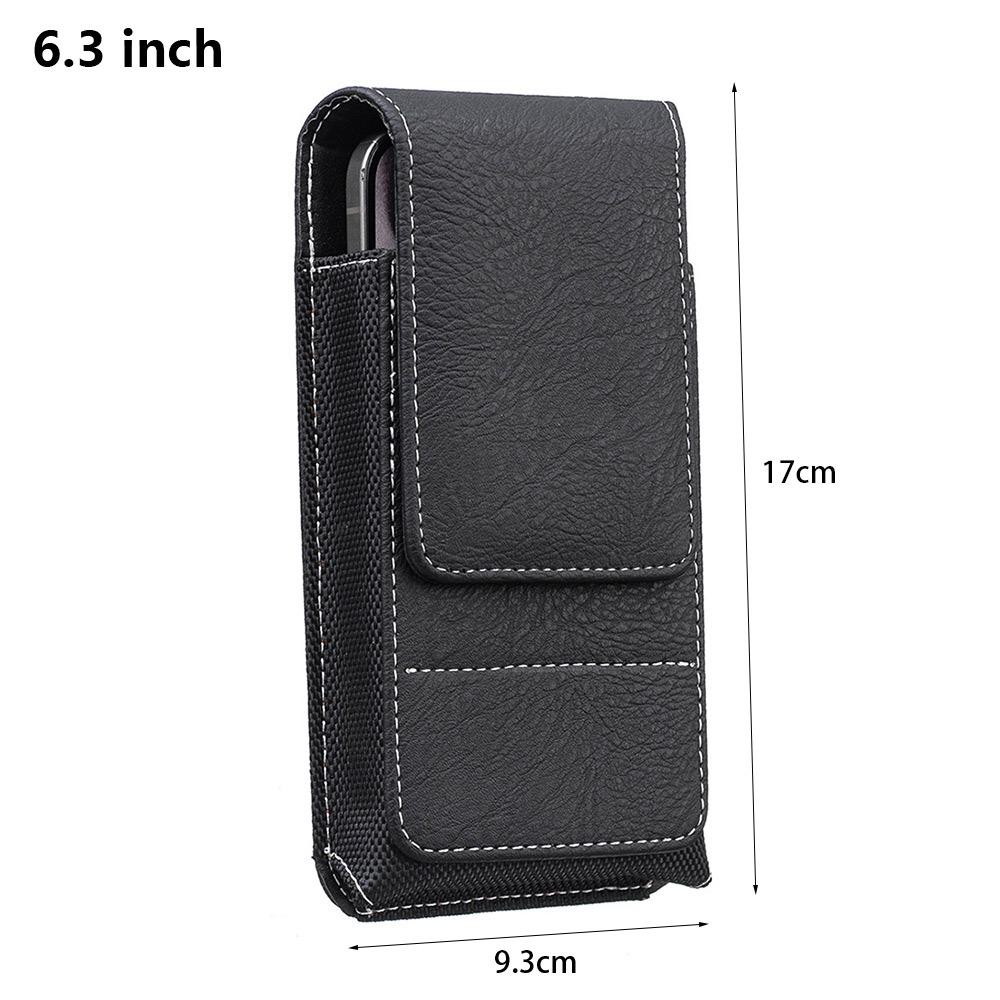 1 Stück Neue PU-Leder Handy-Hüfttasche Outdoor-Camping Universelle Hüfttasche Handyhülle 5-7 Zoll Handy-Gürtelclip für Smartphone