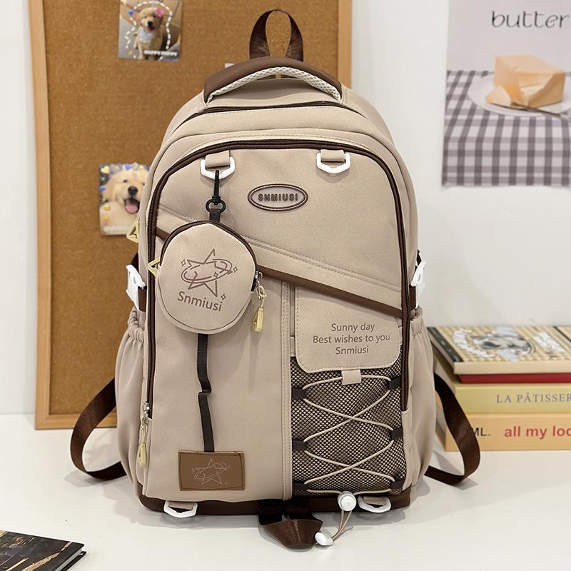 Male and Female Students Schoolbags Elementary School Students Junior High School Students High School Large Capacity Backpacks