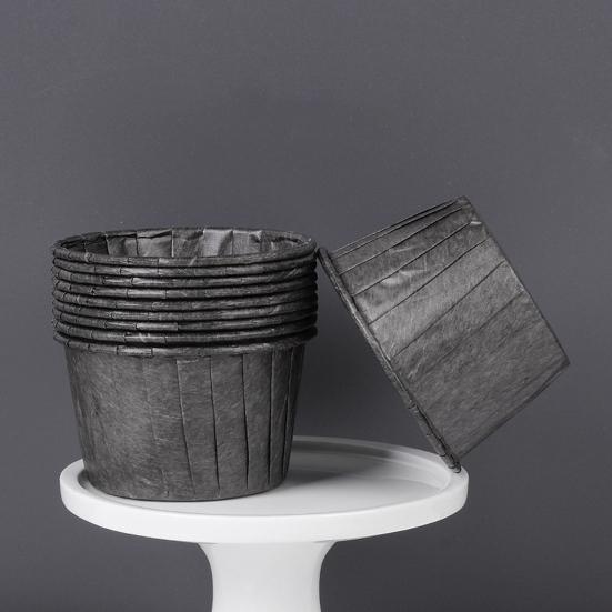 100 Stück Papier-Muffin-Förmchen Uni/Bedruckt Lebensmittelqualität Ölfest Gerollter Rand Kuchenform DIY Backzubehör Küchenbacken