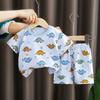 Children's Cotton Short-sleeved Set - Summer Girls' And Boys' Sports T-shirts And Shorts Set