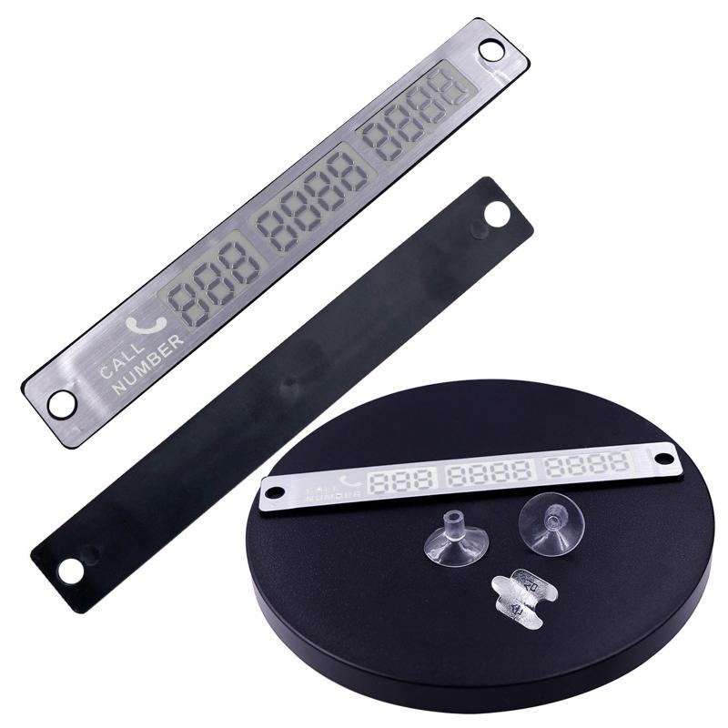 Luminous Decorations Car Temporary Parking Card Phone Number Notification Plate