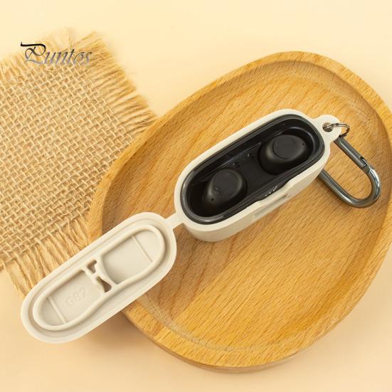 Silikon-Schutzhülle für JBL Vibe Buds, sturzsicher, stoßfest, staubdicht, Ladeloch-Design, tragbare Aufbewahrungstasche