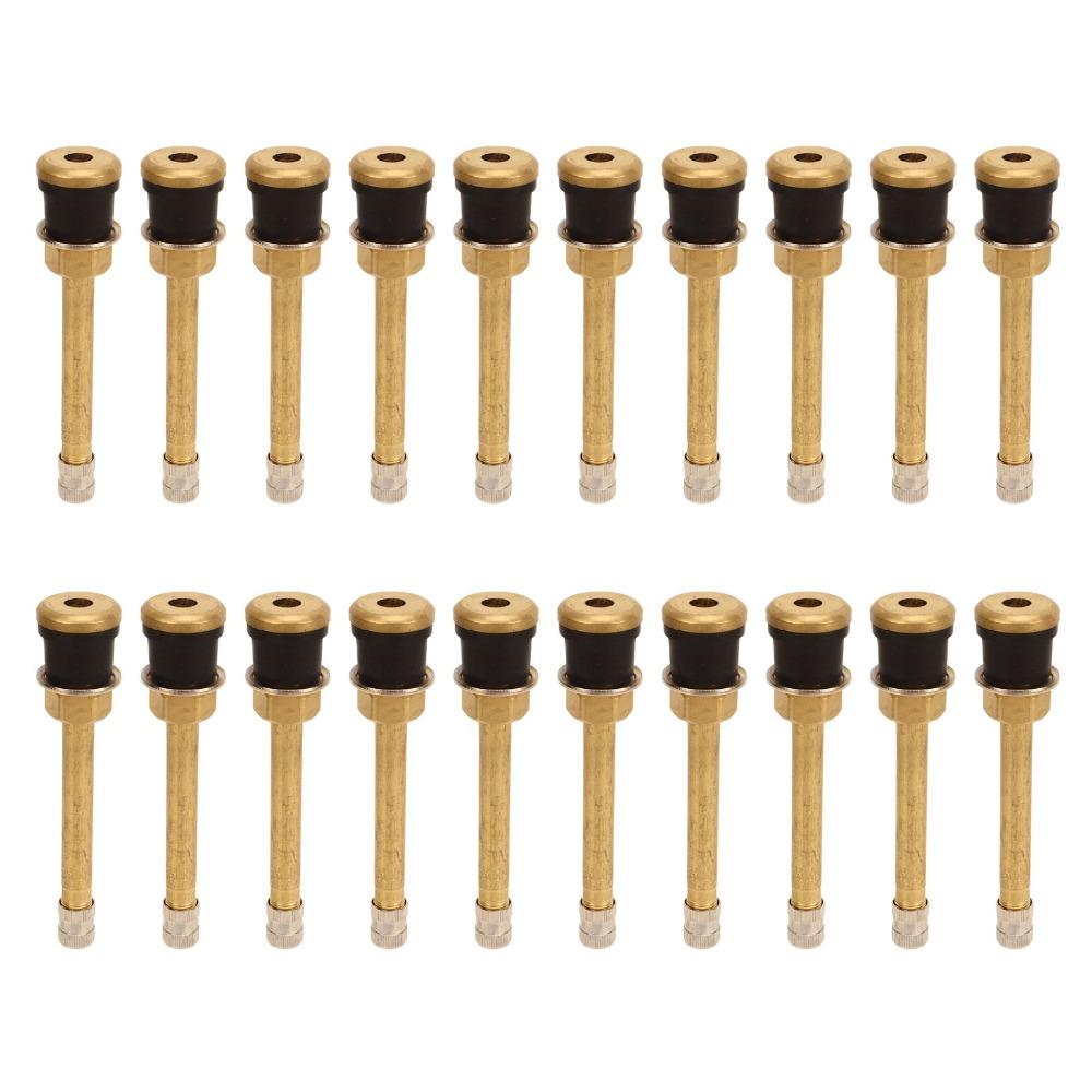 20PCS 0.625" Rim Hole Tire Valve Stem Brass Tubeless Truck Valve Durable Truck Valve Stem Auto Shop