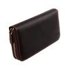 Vintage Crazy Horse Leather Men Wallet Long Zipper Card Holder Wallet