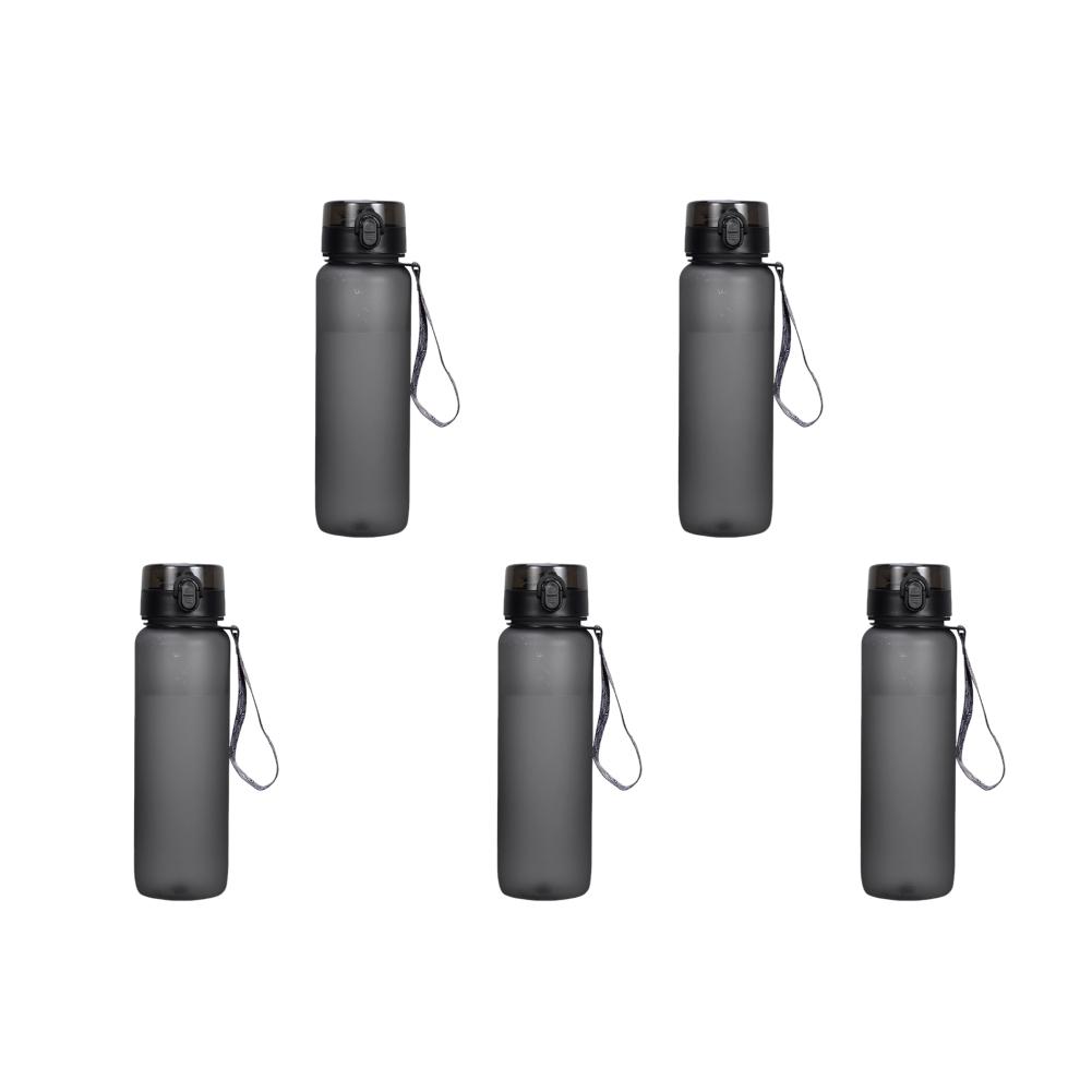

1000 мл спортивная бутылка для воды, герметичная бутылка для питья для офиса, тренажерного зала на открытом воздухе(черный)