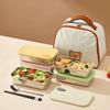 Single/Double Compartment Sealed Salad Container Silicone Seal Travel Food Tray  Picnic