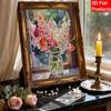 Unique DIY Pearl Gem Painting Kit 30x40cm Beautiful Flowers Frameless Art Perfect Handmade Gift for Adults Home Wall Decor for Any Occasion