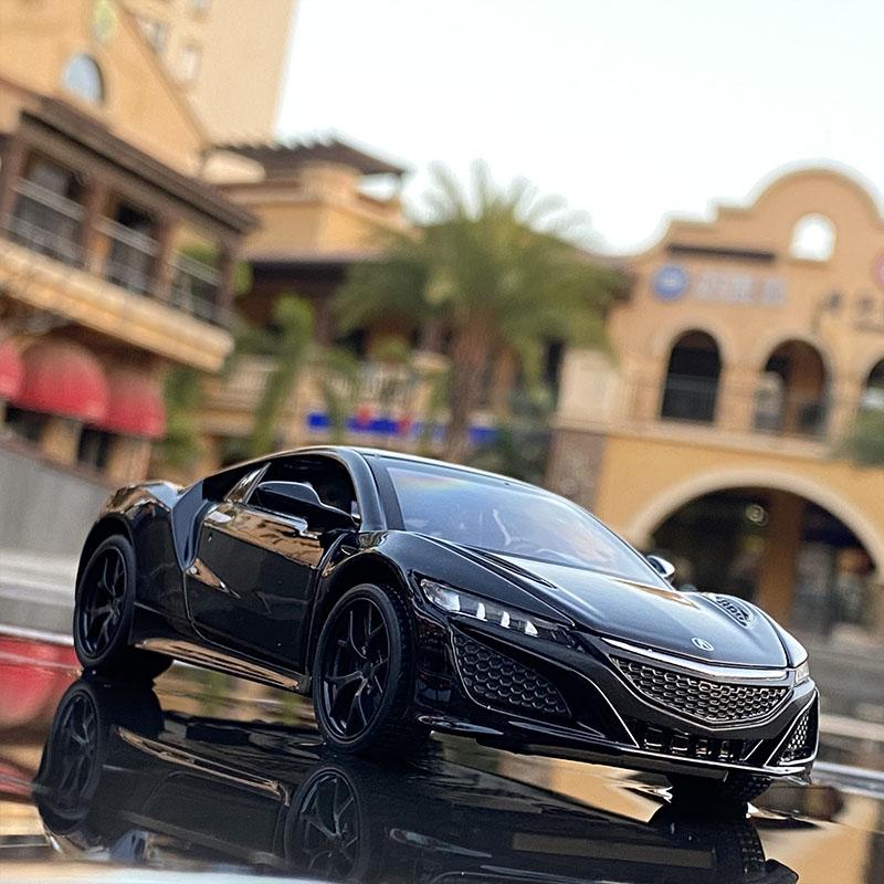 1/32 Honda Acura NSX Alloy Sports Car Diecasts & Toy Vehicles Metal Car Model Simulation Sound and Light Collection Childrens Toy Gift