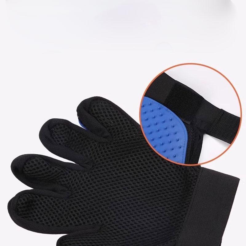 Upgrade Efficient Pet Hair Remover Gloves Gentle Shedding Brushes for Dogs, Cats & Horses with Long and Short Hair Pet Grooming