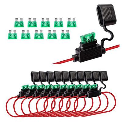 Porta Fusível Adaptador de Lâmina Miniatura Montado em Carro à Prova de Salpicos Fio 12V 30A