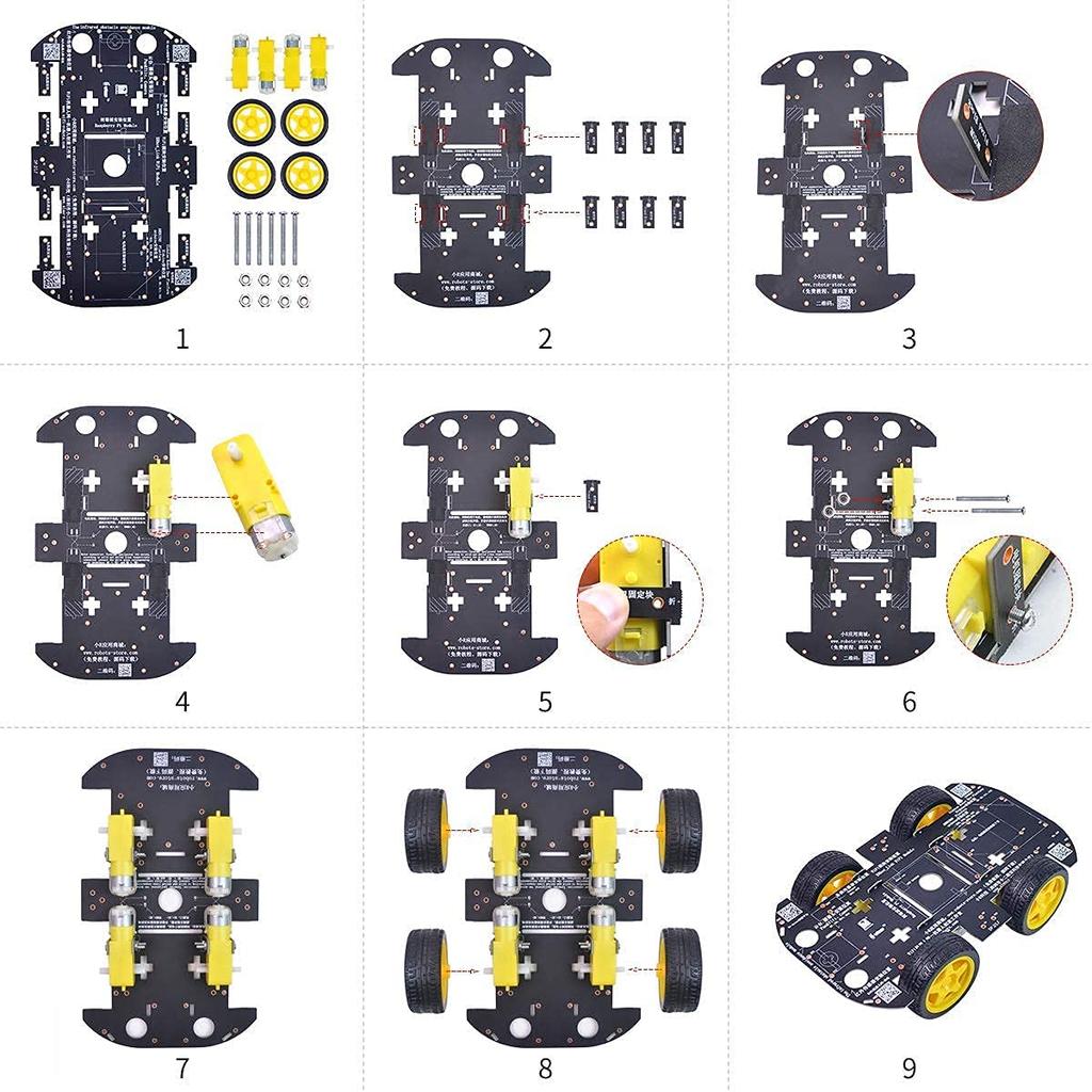 4WD Robot Chassis Kit with 4 TT Motors for ArduinoRaspberry Pi