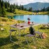 Folding Camping Set - SPRINGOS - CS0178 - 3-level Adjustable Height - Suitcase Format - 4 Folding Chairs