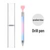 Nail Art Rotary Dotting Pen and Adhesive Wax Pencil for Diamonds