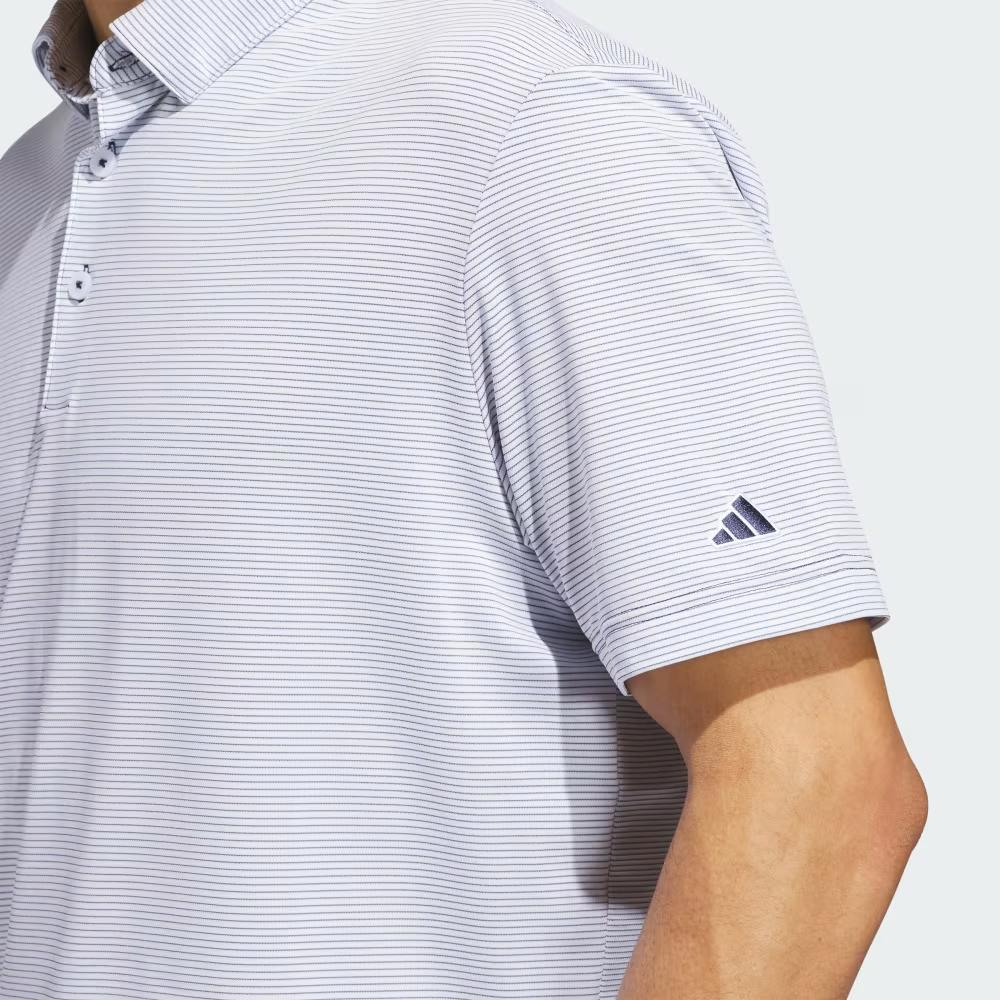 Adidas Ultimate365 Pencil Stripe Quick-Dry Comfortable Short Sleeve Golf Shirt Men tops KB1363
