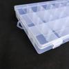 A96I-Tackle Box Organizer 18 Grids Plastic Craft Box Organizer Bead Organizer Clear Fishing Box With Dividers, 4 Pack