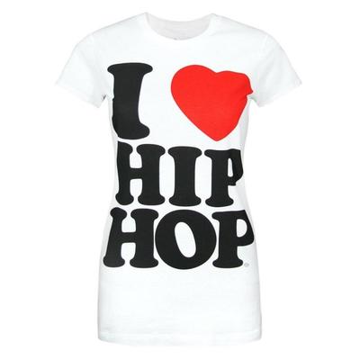 Goodie Two Sleeves Womens/Ladies I Love Hip Hop T-Shirt