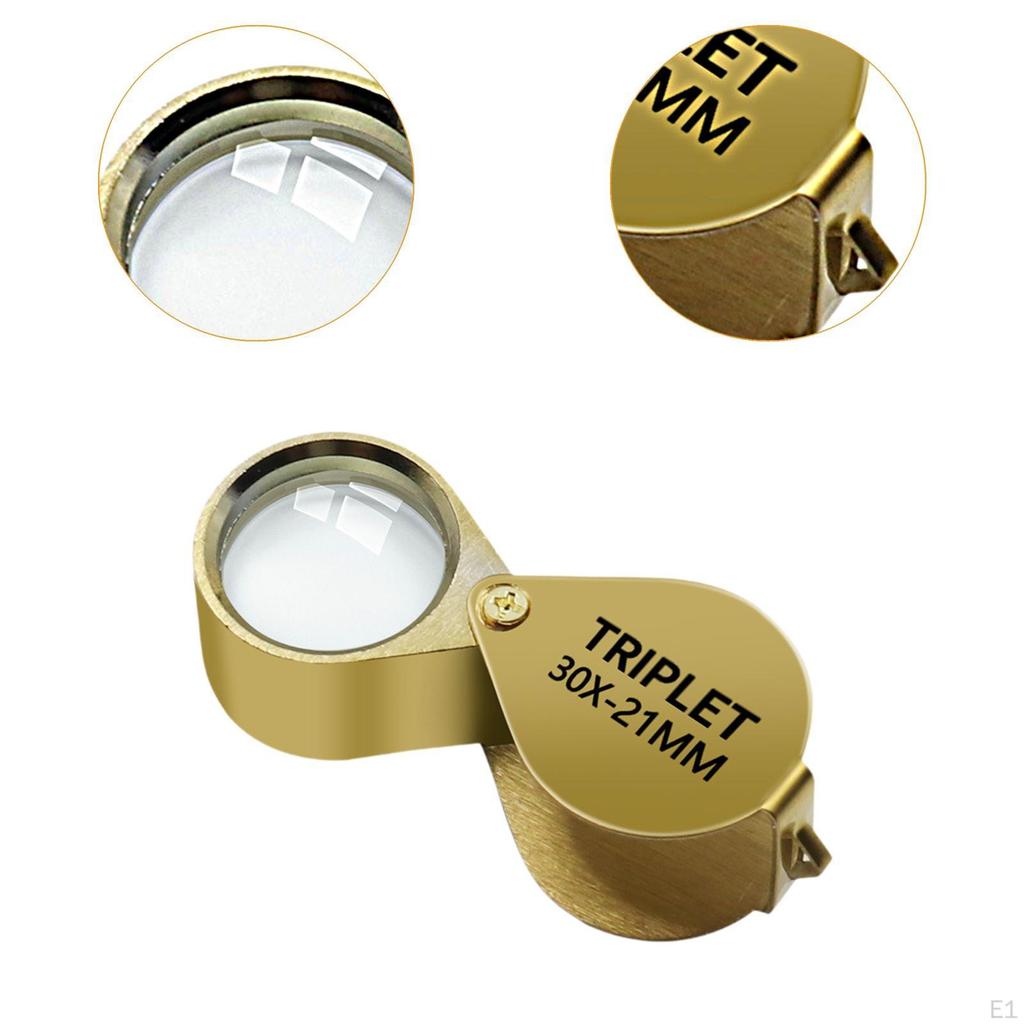 Jewelers Loupe Magnifier 30x Magnifying, Premium, Easy To Use Gift Practical Pocket Glass