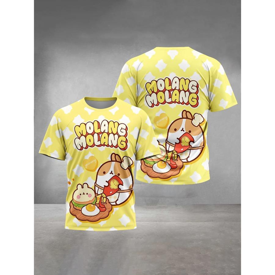 

3D-принт с изображением мультфильма «Моланг», детская одежда от 5 до 14 лет, мужская верхняя одежда для детей, футболка для мальчиков и девочек, топы, рубашки 170