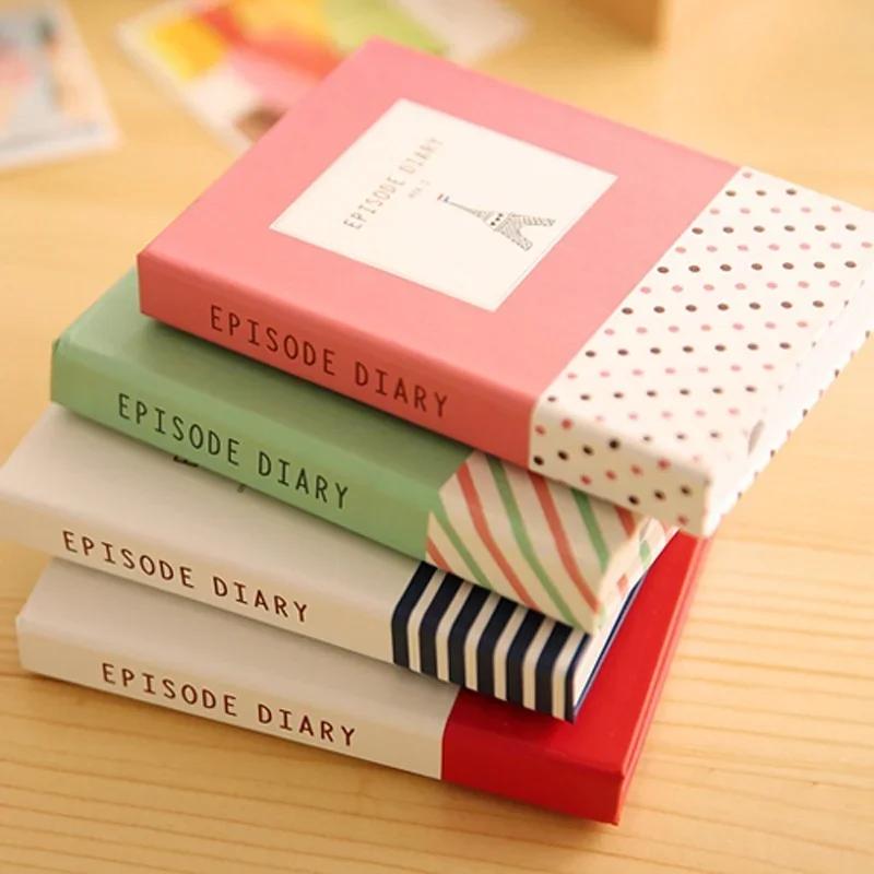 1 Set of Stationery New Creative Cute Hard Shell Notepad Combination Convenient Sticker Notebook with Pen Stationery Random