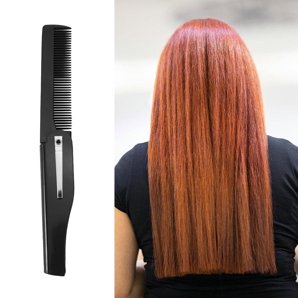 Mulitfunctional Portable Folding Comb Hairdressing Oil Head Styling Comb Travel