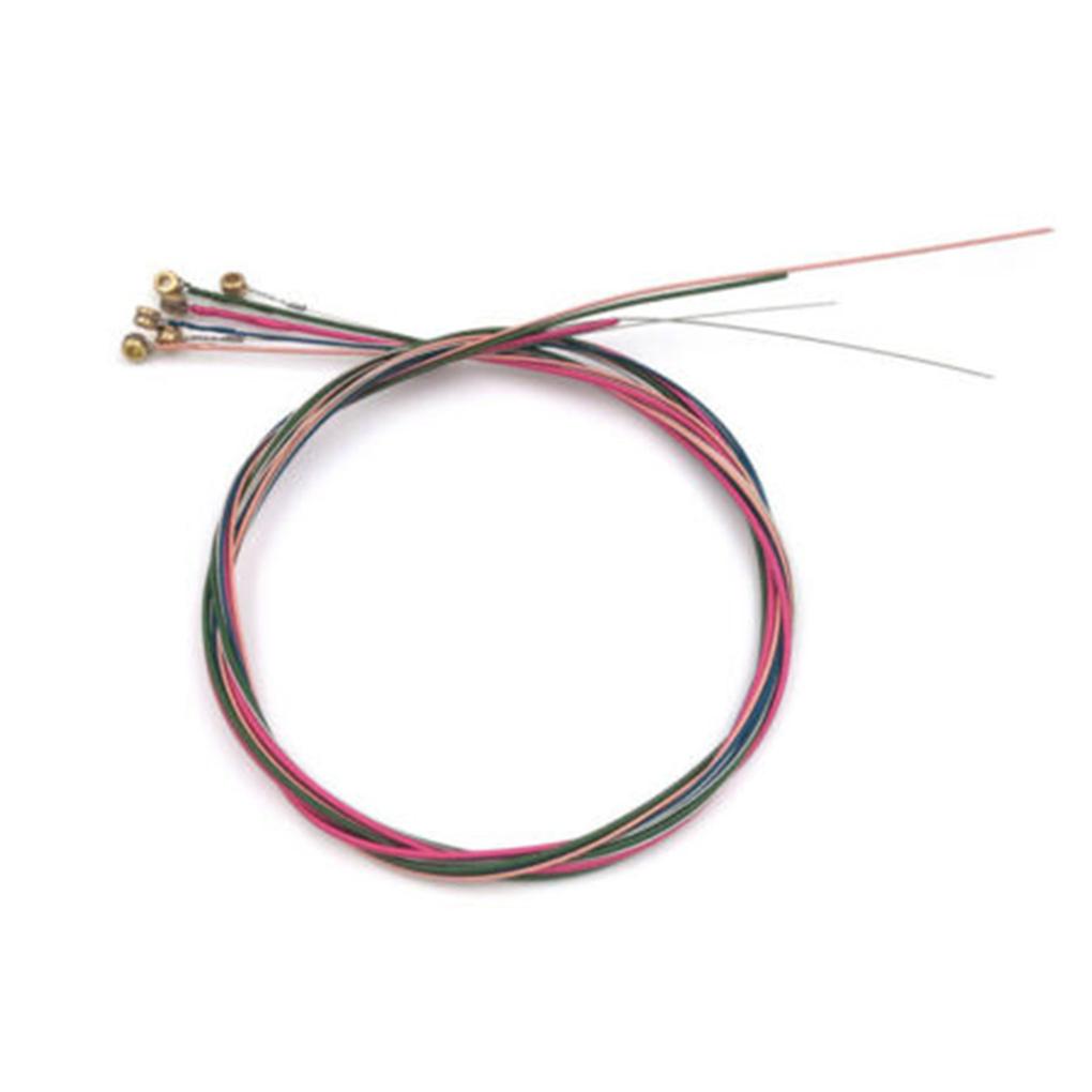 Набор из 6 струн Miwayer для акустической гитары, E-A Радужные цвета, для народной акустической гитары, классической гитары