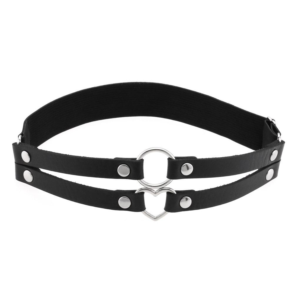 Fxcube New Goth Punk Leg Strap Garter Belt Pentagram Thigh Harness Women Girls Gothic Cosplay Accessories Harajuku Egirl Jewelry