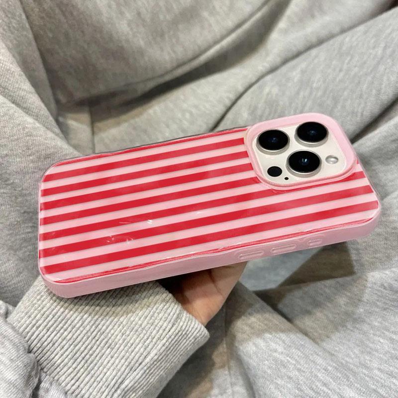 Pouzdro pro iPhone 16 15 14 13 12 11 17 Pro Max Bílé Pruhované Modré Skládané Texturované Pouzdro na Telefon Kryt na Telefon pro iPhone 16 Plus Funda