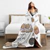 Soft Blanket Children Camping Capybara  Throw Blanket  Flannel Bedspread For Living Room Graphic Sofa Bed Cover