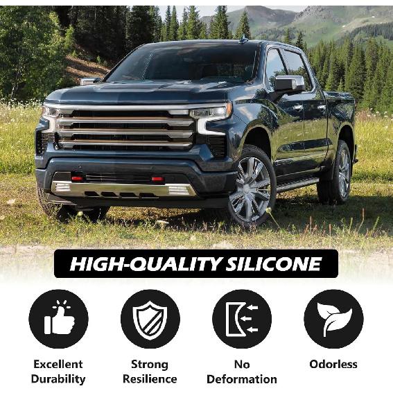 Tow Hook Covers Fit For Chevy Silverado 1500 2007-2026/GMC Sierra 1500 2007-2018, Ized Car Tow Hooks Compatible With Chevrolet Silverado 1500