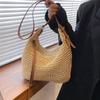Damen Gewebte Handtasche Luxus Designer Strandtasche Große Kapazität Damen Stroh Hobo Tasche Mode Reise Schulter Crossbody Taschen