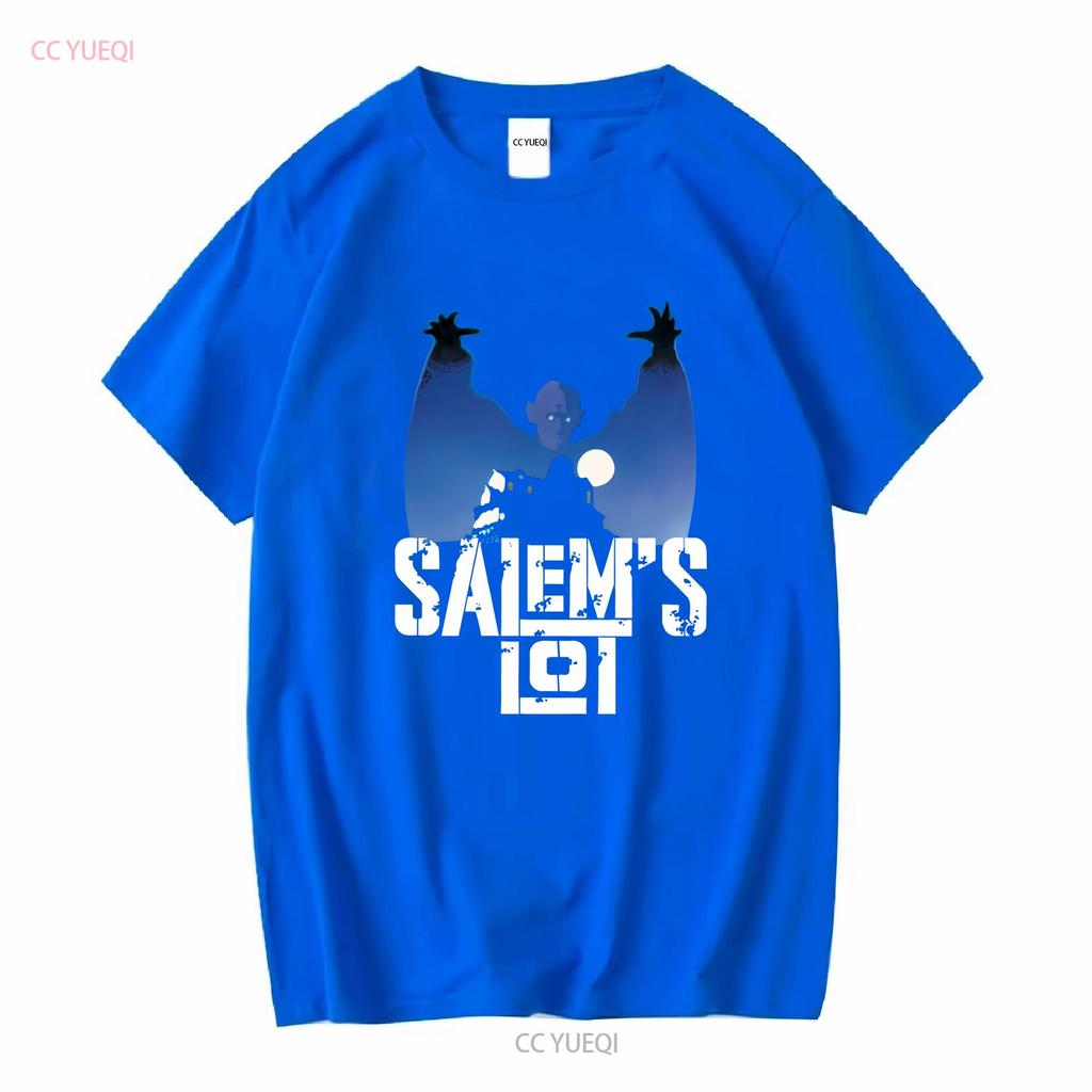 Salems Lot Klassischer Horrorfilm Vampir T-Shirt 255 Lang- oder Kurzarm Vintage Gewaschenes Oberteil Für Den Alltag Vielseitig