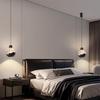 Italian Luxury Bedside Pendant Light - Snow Mountain Style, Adjustable Height, Handcrafted for Foyer or Bedroom.