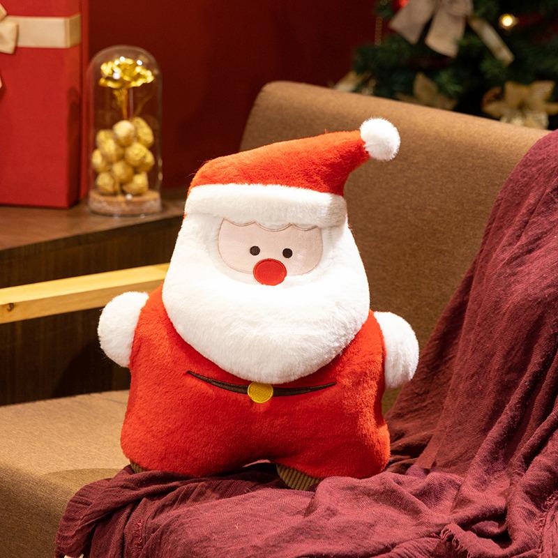 Cute Santa Claus Snowman Elk Xmas Tree Plush Toys Christmas Decor Party Decor Doll Plushie Gift