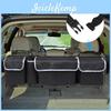 Black Practical Organizer Collapsible Trunk Multi Pockets Back Trunk Seat Storage Pouch For Car