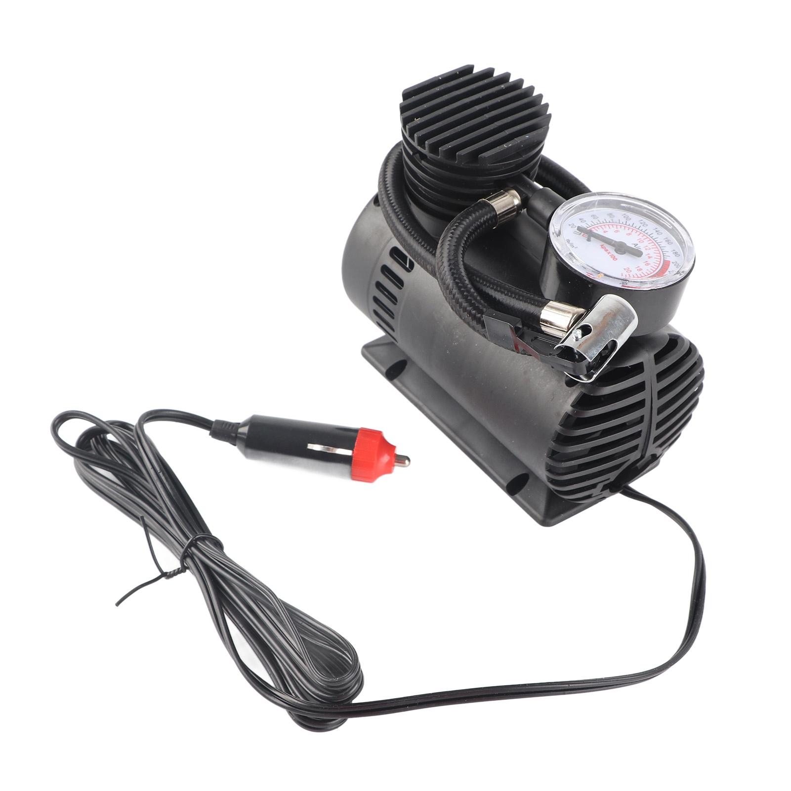 

Автомобильный воздушный насос с циферблатом, устойчивый к царапинам, мини-портативный насос для шин для мотоцикла, лодки 12 В