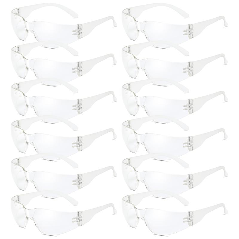 8/12 Pack Y2k Rimless Sunglasses Men Fashion Monoblock Outdoor Shades Women Trendy Futuristic Design Black Sun Glasses