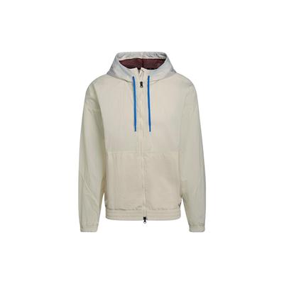 Zip Hoodie With Drawstring Men Jackets Yellow HF4852