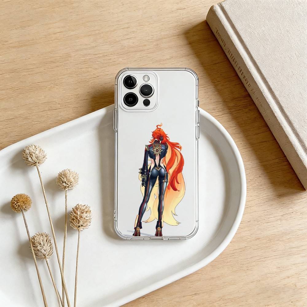 

G-Genshin M-Mavika Phone Case For iPhone 17 16 15 14 13 12 11 Mini Pro Max Plus Transparent Cover iPhone16pro