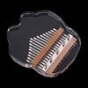 Transparent Kalimba Acrylic Finger Pianos 17 Keys Thumb Piano with Letters and Notes Musical Instrument Gifts for Girls