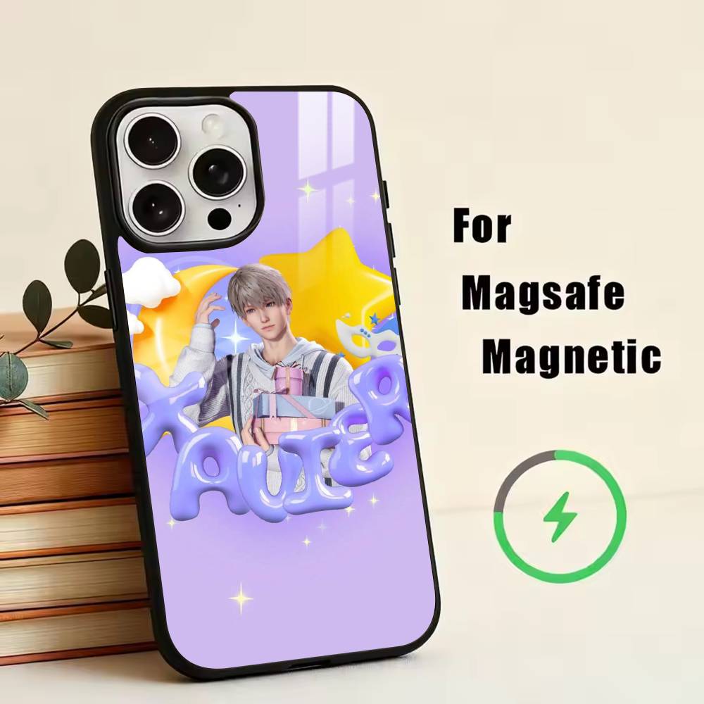 Qiyu Love and Deepspace Phone Case For iPhone17,16,15,14,13,12,11 Plus,Pro Magnetic For Magsafe Wireless Charging