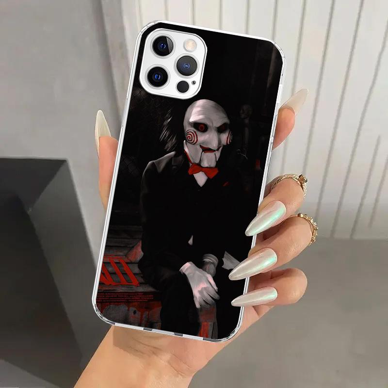

The Jigsaw Killer Horror Phone Case for Iphone 17 Air 16 15 Plus 14 13 Mini 12 11 Pro Max 16E 7 8 SE 2020 Soft Funda Print Shell iPhone 16 Pro Max