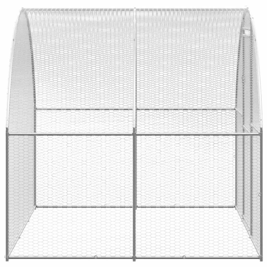 Vidaxl Outdoor Chicken Coop, 3X12X2 M, Galvanized Steel