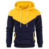 2024 Autumn Men's European & American Color Block Sweatshirt - Casual Sports Top