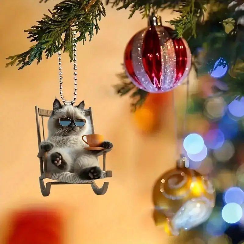 2d Creative New Cat Pendant Home Decoration
